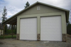residential-garage-pole-Metal Storage Buildings