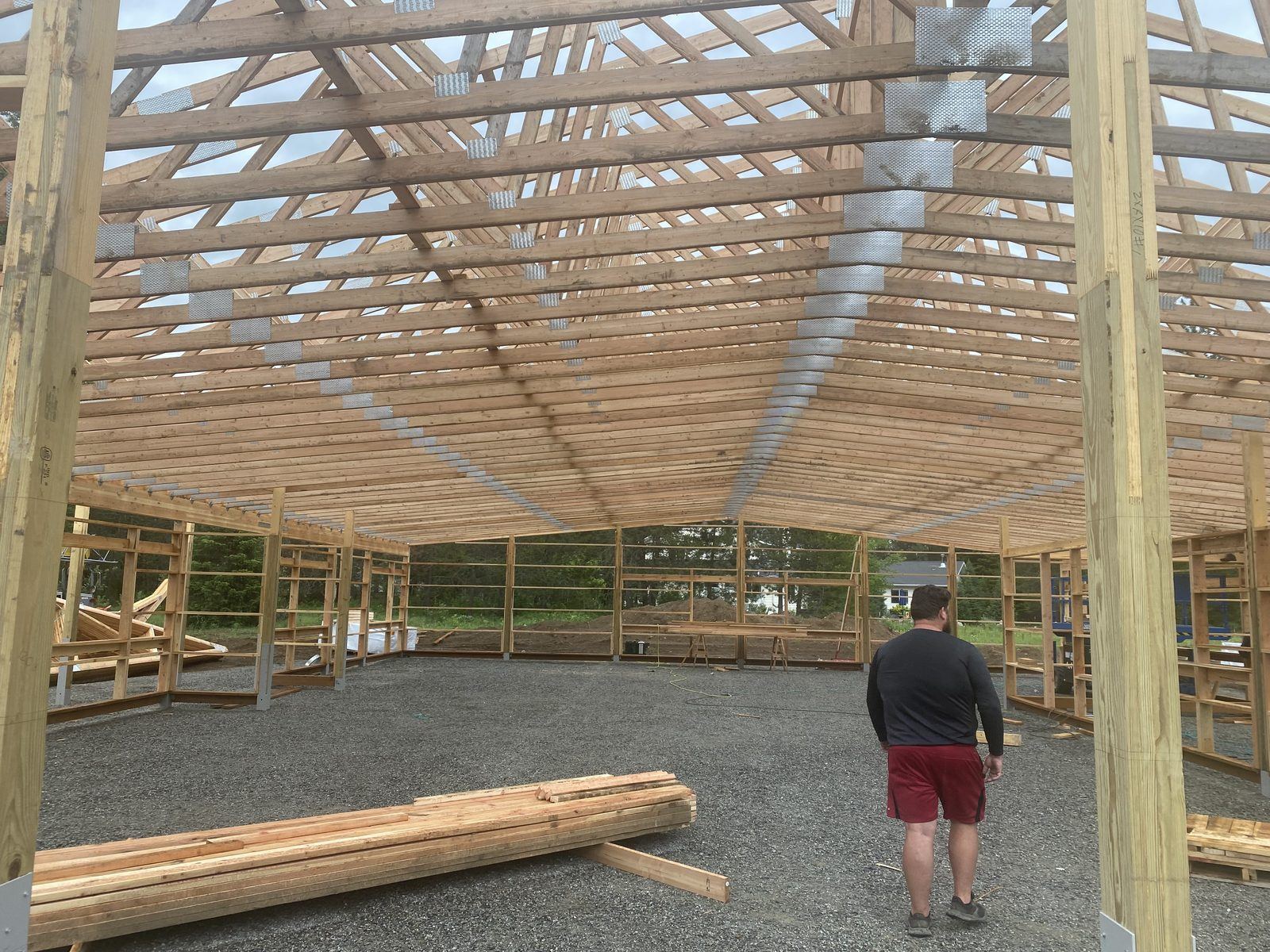 Post-frame barndominium in Rathdrum, Idaho