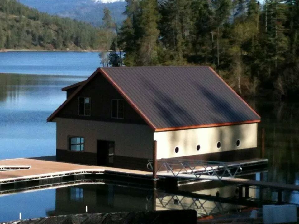 Boathouse in Black Lake, Idaho