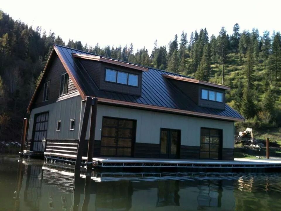 Boathouse in Black Lake, Idaho