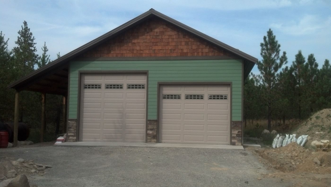 Residential two-car garage