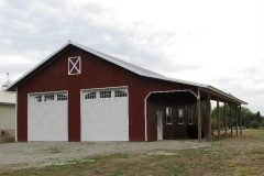 Metal Storage Buildings garage-pole-building-with-awning