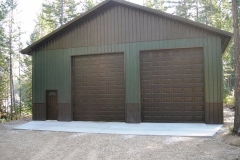 Metal Storage Buildings residential-pole-building-gargage-in-Coeur-dAlene